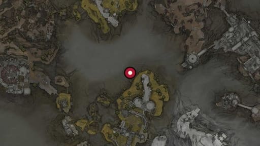 Map position of Martyr’s Tomb
