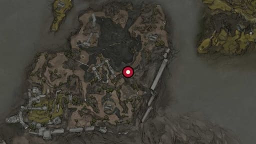 Map position of Obsidian Hammer