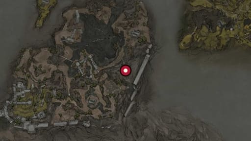 Map position of Obsidianite Mines