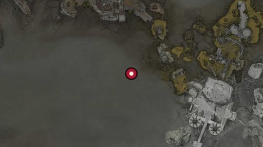Map position of Ravaged Hideout