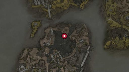 Map position of Sentry’s Grave
