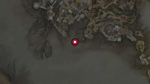 Map position of Shuddering Stone