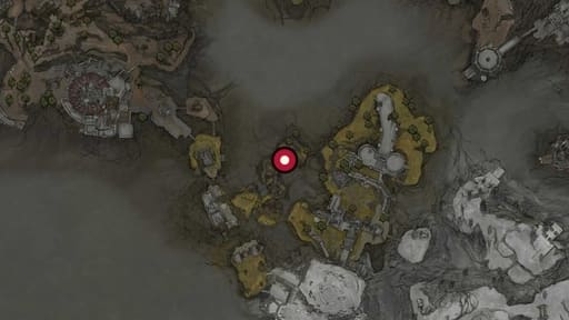 Map position of Widow's Overlook