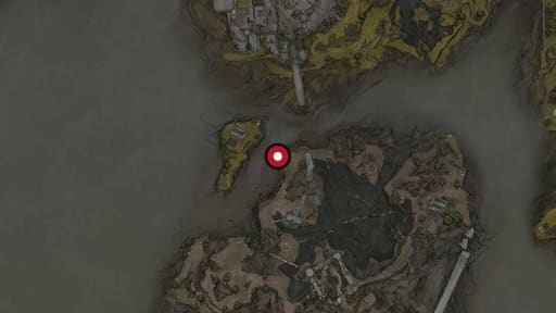 Map position of Withered Shoals