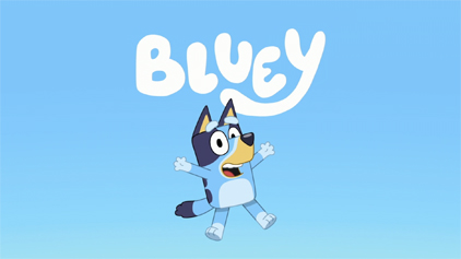 Bluey title artwork